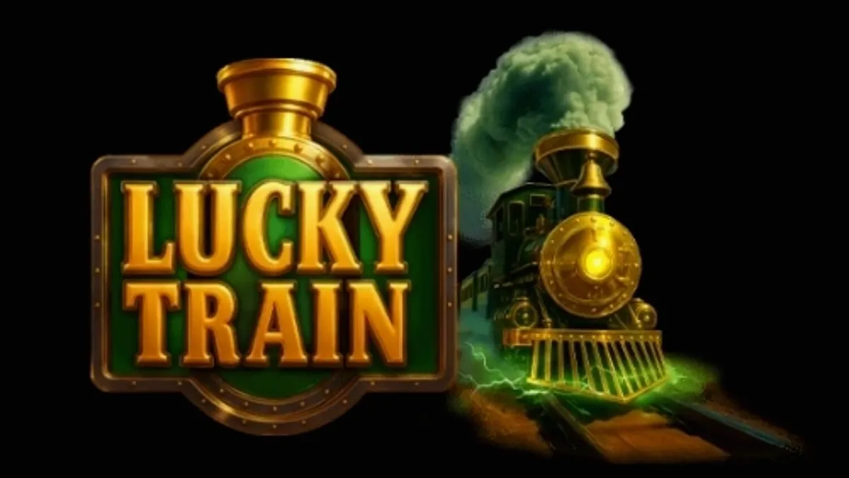 Tampilan visual slot Lucky Train dengan tema steampunk Wild West
